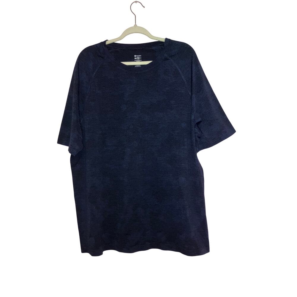 Members Mark Navy Blue Camo Active tee Size XXL Mens - Picture 1 of 4